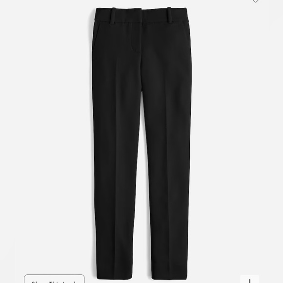 J. Crew Cameron Slacks in Black, Size 4 - Picture 1 of 10